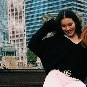 FREE PEOPLE BLACK SWEATER